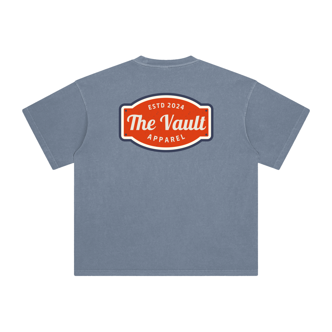 The Established Tee Navy Blue Back